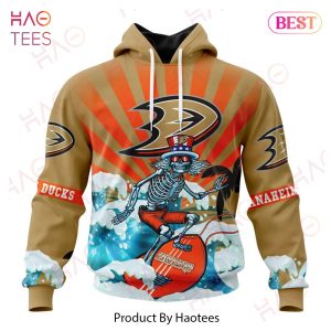 NHL Anaheim Ducks Specialized Kits For The Grateful Dead Hoodie