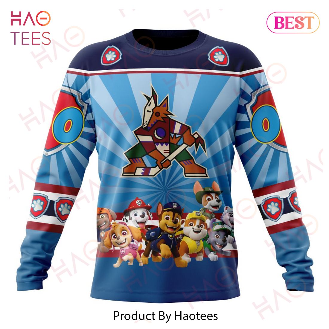 NHL Arizona Coyotes Special Paw Patrol Kits Hoodie NHL Arizona Coyotes Special Paw Patrol Kits Hoodie