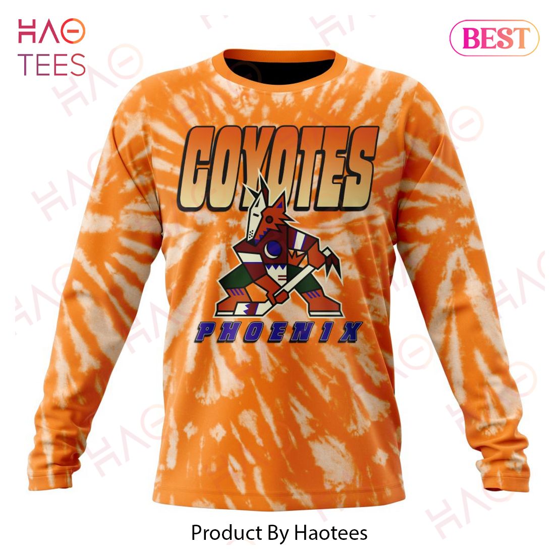 NHL Arizona Coyotes Special Retro Vintage Tie - Dye Hoodie NHL Arizona Coyotes Special Retro Vintage Tie - Dye Hoodie