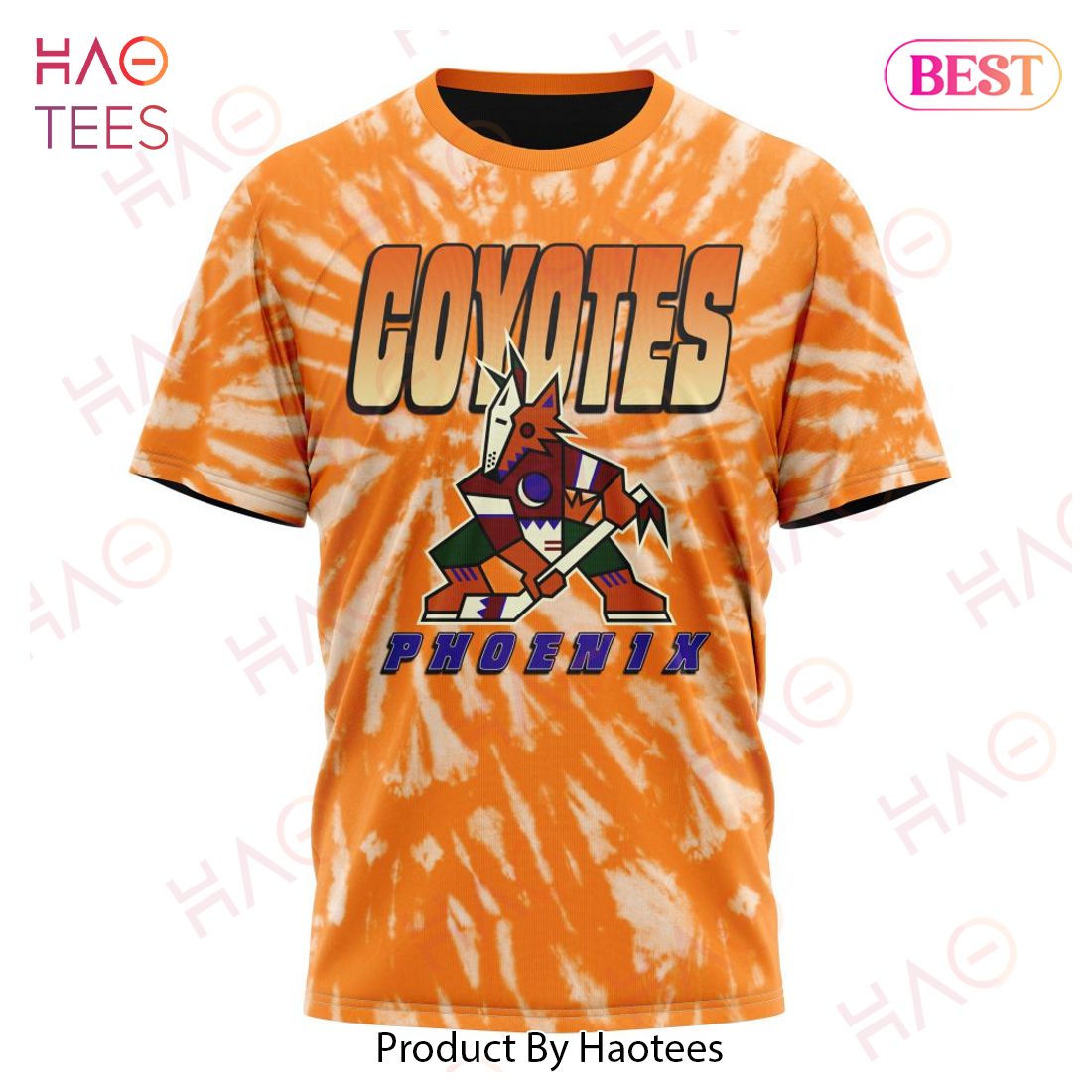NHL Arizona Coyotes Special Retro Vintage Tie - Dye Hoodie NHL Arizona Coyotes Special Retro Vintage Tie - Dye Hoodie