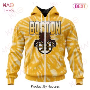 NHL Boston Bruins Special Retro Vintage Tie – Dye Hoodie