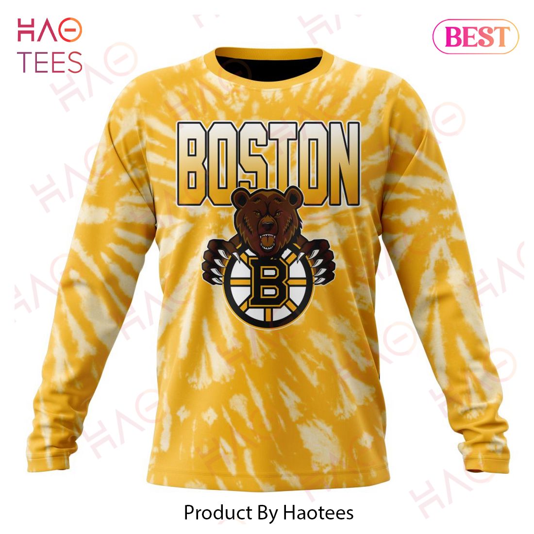 NHL Boston Bruins Special Retro Vintage Tie - Dye Hoodie NHL Boston Bruins Special Retro Vintage Tie - Dye Hoodie