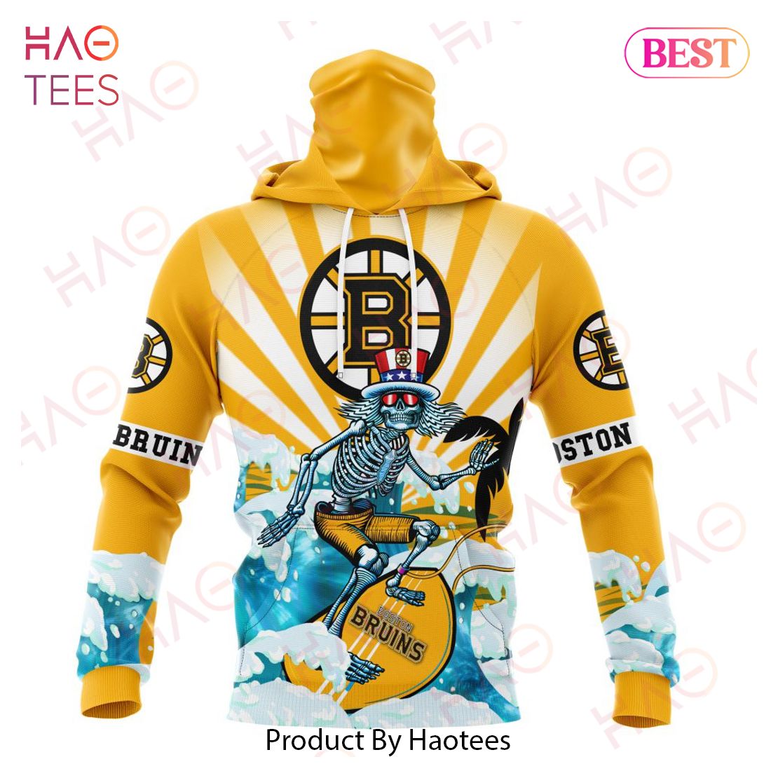 NHL Boston Bruins Specialized Kits For The Grateful Dead Hoodie NHL Boston Bruins Specialized Kits For The Grateful Dead Hoodie