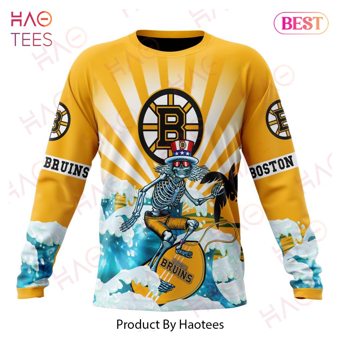 NHL Boston Bruins Specialized Kits For The Grateful Dead Hoodie NHL Boston Bruins Specialized Kits For The Grateful Dead Hoodie