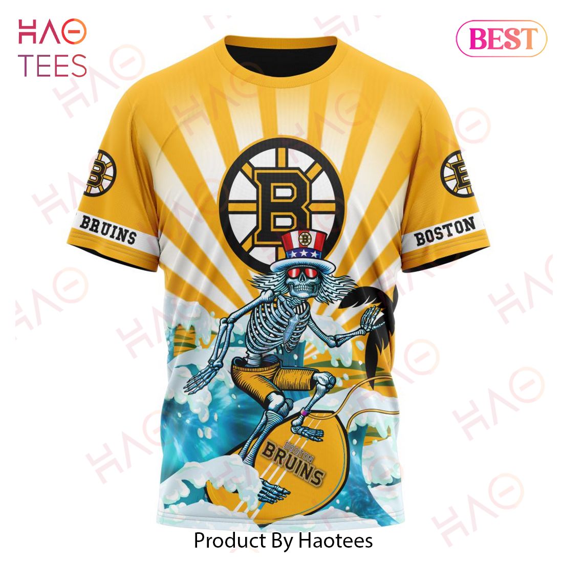 NHL Boston Bruins Specialized Kits For The Grateful Dead Hoodie NHL Boston Bruins Specialized Kits For The Grateful Dead Hoodie