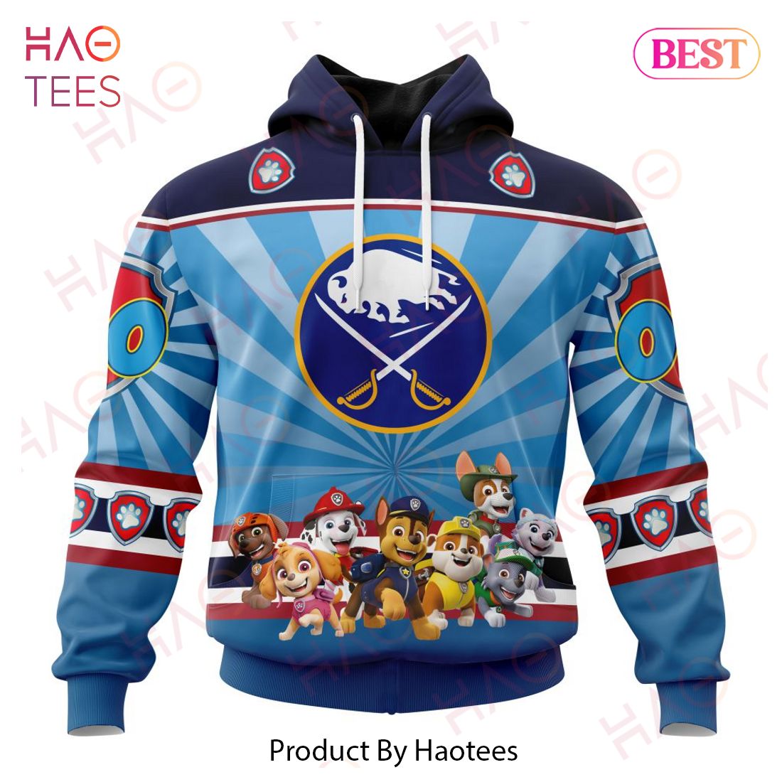 NHL Buffalo Sabres Special Paw Patrol Kits Hoodie NHL Buffalo Sabres Special Paw Patrol Kits Hoodie