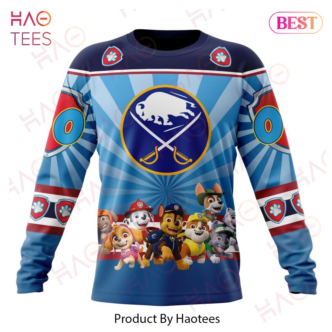 NHL Buffalo Sabres Special Paw Patrol Kits Hoodie NHL Buffalo Sabres Special Paw Patrol Kits Hoodie