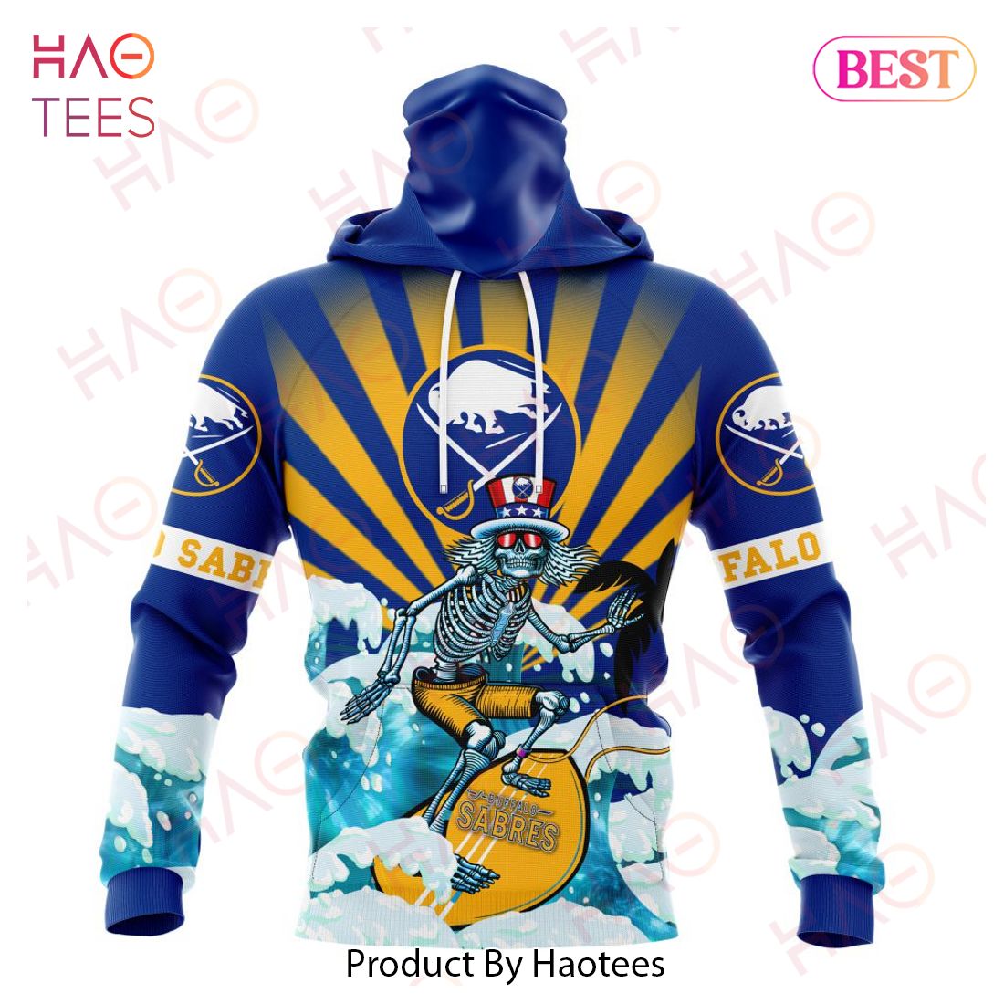 NHL Buffalo Sabres Specialized Kits For The Grateful Dead Hoodie NHL Buffalo Sabres Specialized Kits For The Grateful Dead Hoodie
