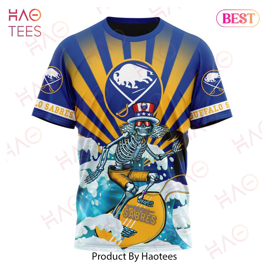 NHL Buffalo Sabres Specialized Kits For The Grateful Dead Hoodie NHL Buffalo Sabres Specialized Kits For The Grateful Dead Hoodie