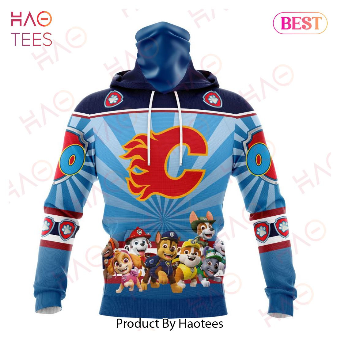 NHL Calgary Flames Special Paw Patrol Kits Hoodie NHL Calgary Flames Special Paw Patrol Kits Hoodie