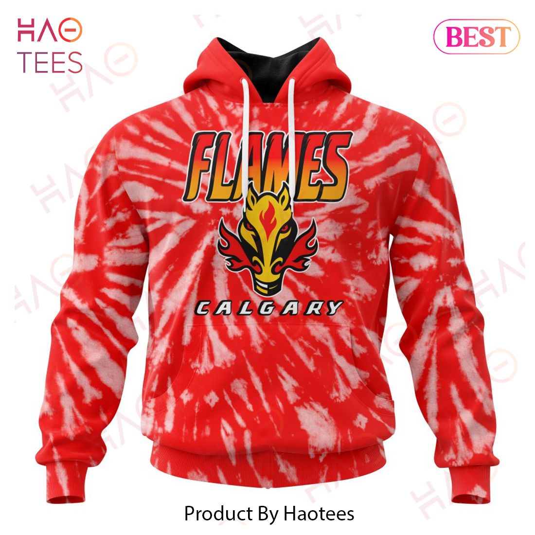 NHL Calgary Flames Special Retro Vintage Tie - Dye Hoodie NHL Calgary Flames Special Retro Vintage Tie - Dye Hoodie