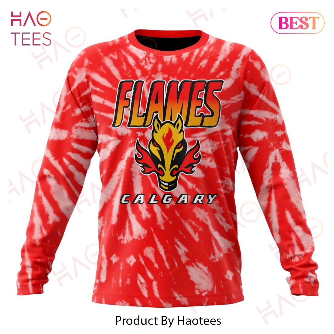 NHL Calgary Flames Special Retro Vintage Tie - Dye Hoodie NHL Calgary Flames Special Retro Vintage Tie - Dye Hoodie