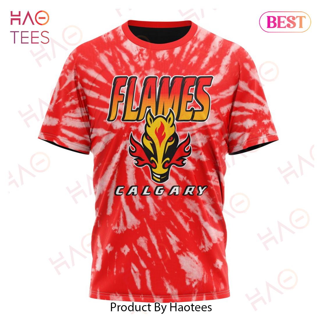 NHL Calgary Flames Special Retro Vintage Tie - Dye Hoodie NHL Calgary Flames Special Retro Vintage Tie - Dye Hoodie