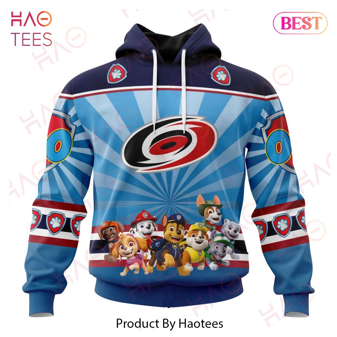 NHL Carolina Hurricanes Special Paw Patrol Kits Hoodie NHL Carolina Hurricanes Special Paw Patrol Kits Hoodie