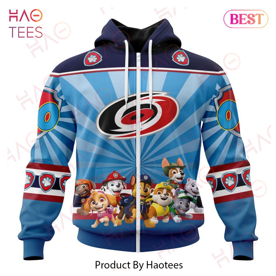 NHL Carolina Hurricanes Special Paw Patrol Kits Hoodie NHL Carolina Hurricanes Special Paw Patrol Kits Hoodie