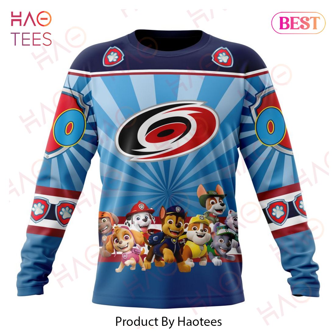 NHL Carolina Hurricanes Special Paw Patrol Kits Hoodie NHL Carolina Hurricanes Special Paw Patrol Kits Hoodie