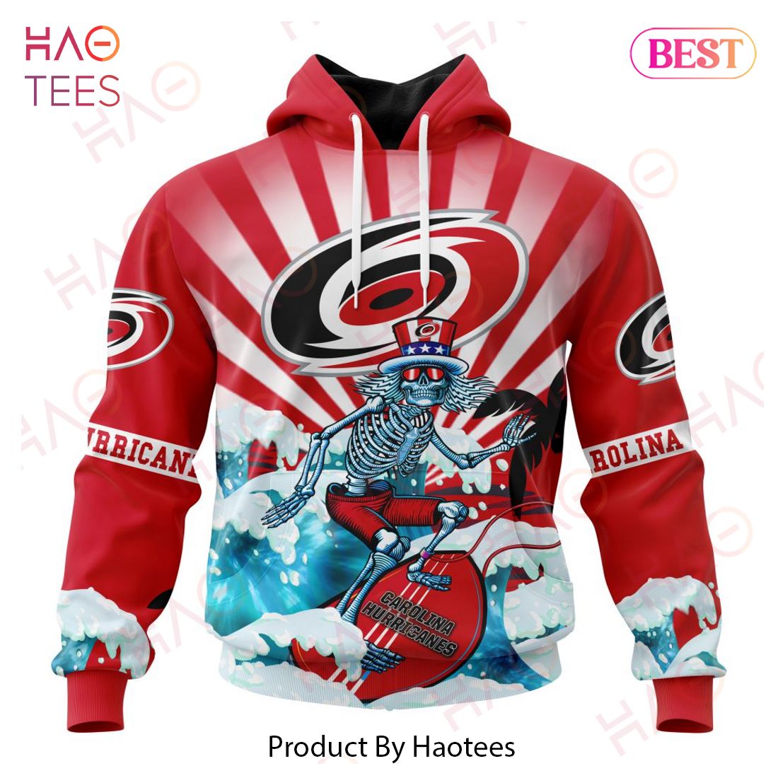 NHL Carolina Hurricanes Specialized Kits For The Grateful Dead Hoodie NHL Carolina Hurricanes Specialized Kits For The Grateful Dead Hoodie