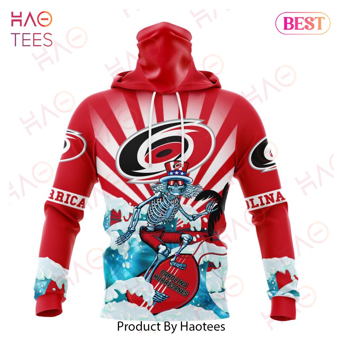 NHL Carolina Hurricanes Specialized Kits For The Grateful Dead Hoodie NHL Carolina Hurricanes Specialized Kits For The Grateful Dead Hoodie