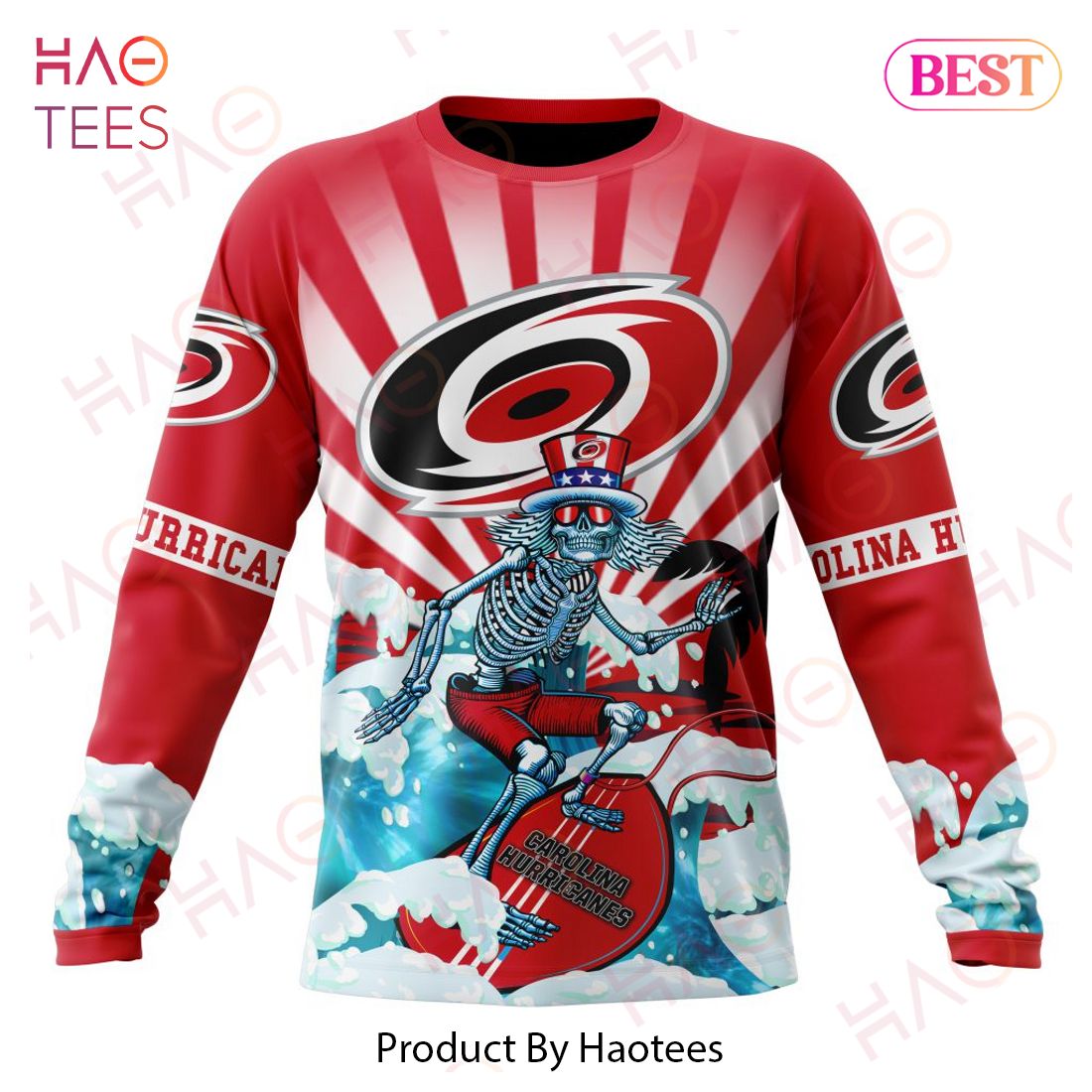 NHL Carolina Hurricanes Specialized Kits For The Grateful Dead Hoodie NHL Carolina Hurricanes Specialized Kits For The Grateful Dead Hoodie