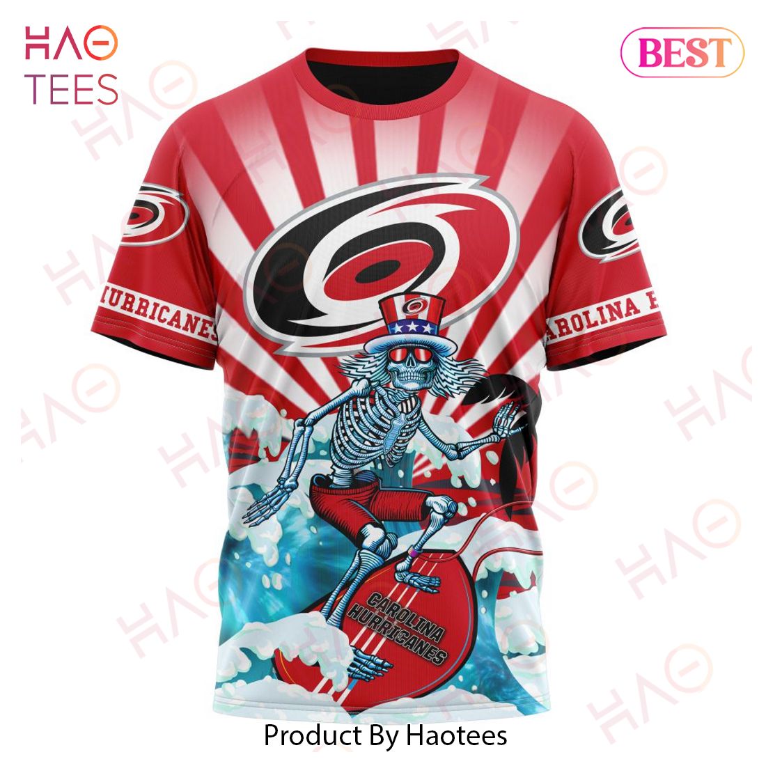 NHL Carolina Hurricanes Specialized Kits For The Grateful Dead Hoodie NHL Carolina Hurricanes Specialized Kits For The Grateful Dead Hoodie