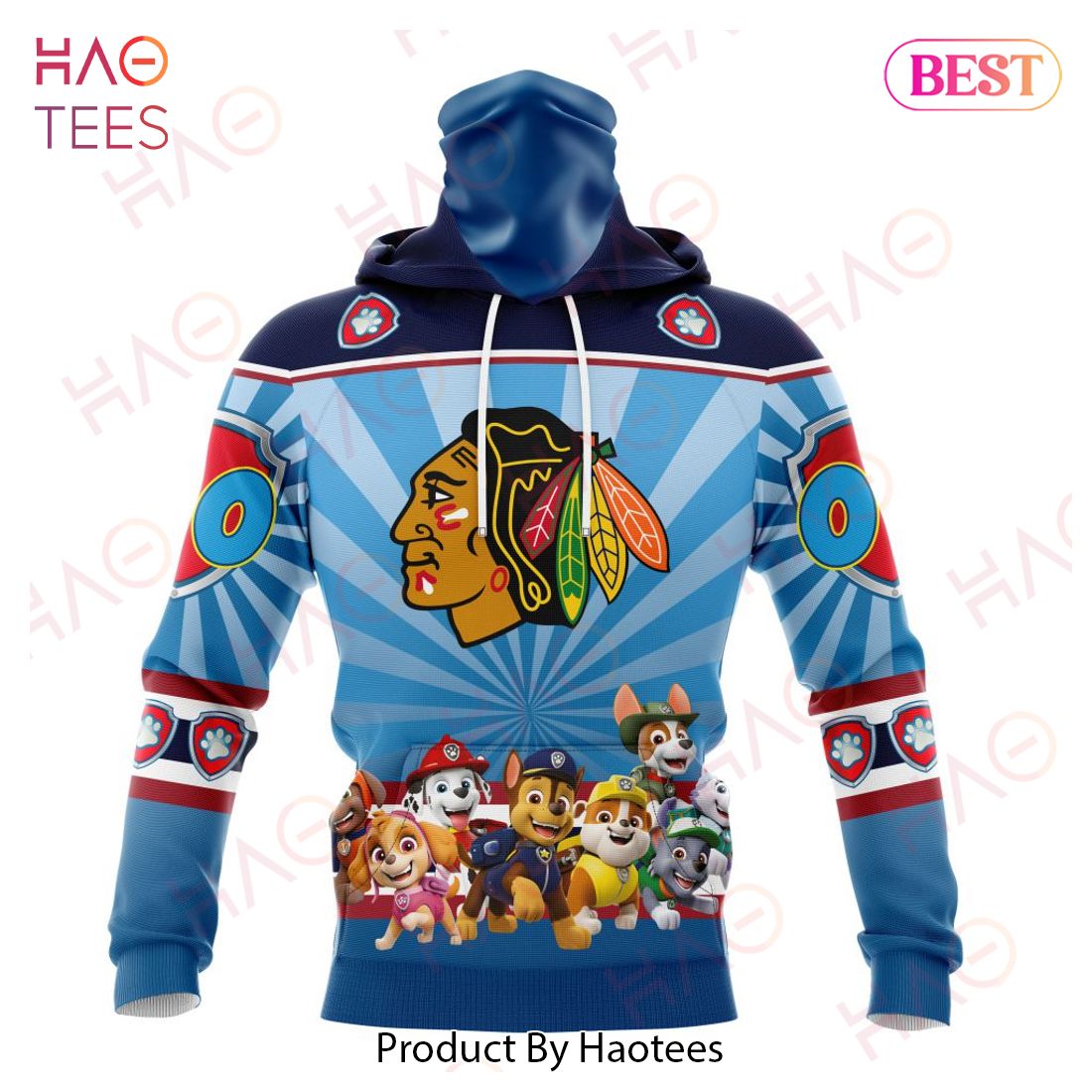 NHL Chicago Blackhawks Special Paw Patrol Kits Hoodie NHL Chicago Blackhawks Special Paw Patrol Kits Hoodie