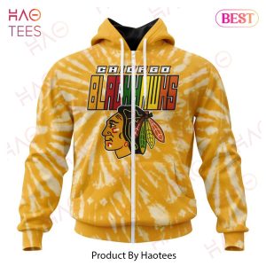 NHL Chicago Blackhawks Special Retro Vintage Tie – Dye Hoodie
