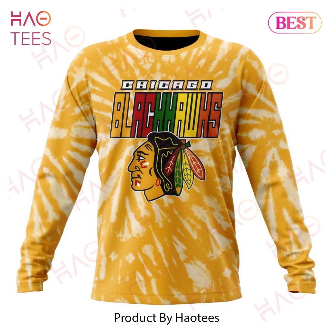 NHL Chicago Blackhawks Special Retro Vintage Tie - Dye Hoodie NHL Chicago Blackhawks Special Retro Vintage Tie - Dye Hoodie