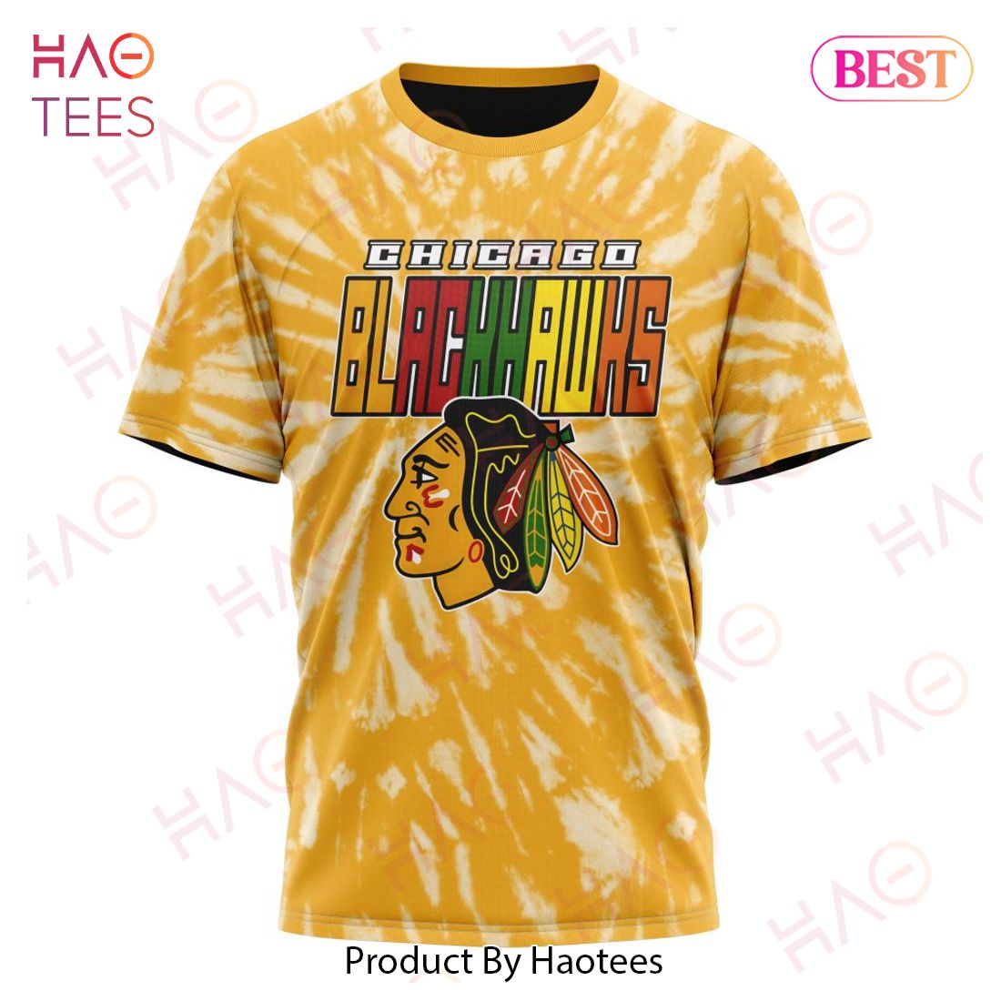 NHL Chicago Blackhawks Special Retro Vintage Tie - Dye Hoodie NHL Chicago Blackhawks Special Retro Vintage Tie - Dye Hoodie