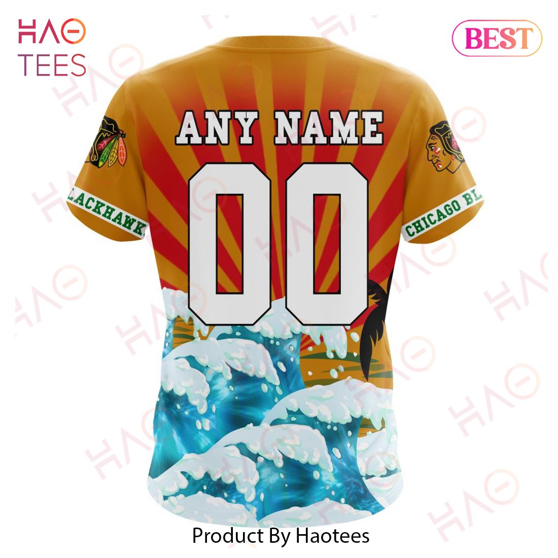 Grateful Dead Chicago Blackhawks 3D Hockey Jersey Personalized Name Number