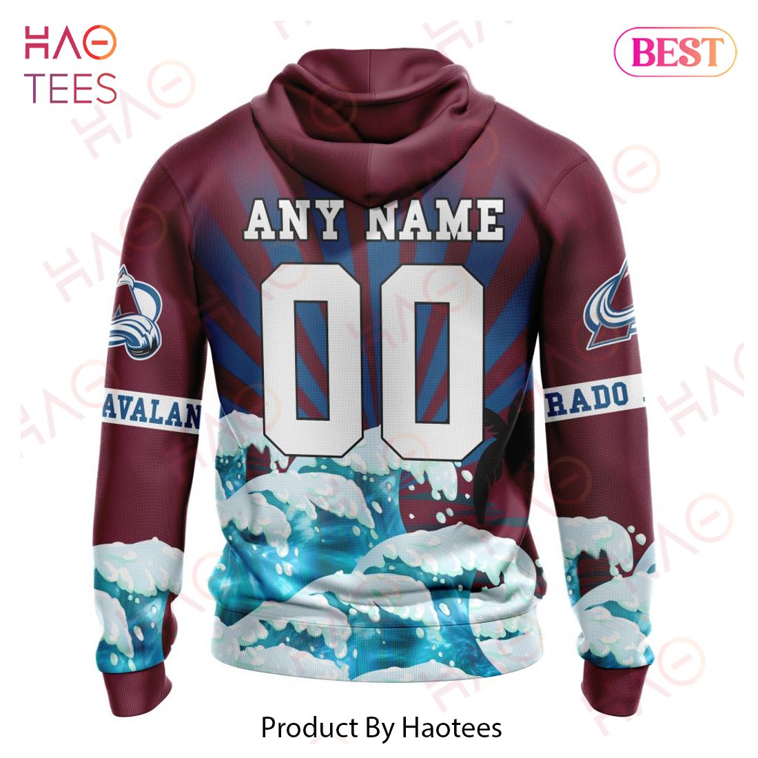 NHL Colorado Avalanche Specialized Kits For The Grateful Dead Hoodie NHL Colorado Avalanche Specialized Kits For The Grateful Dead Hoodie