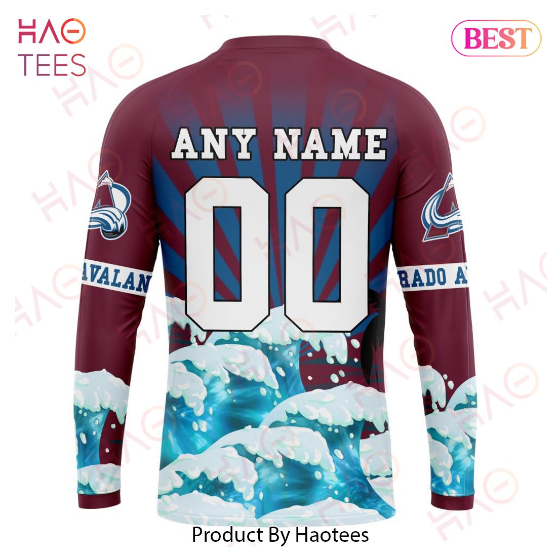 NHL Colorado Avalanche Specialized Kits For The Grateful Dead Hoodie NHL Colorado Avalanche Specialized Kits For The Grateful Dead Hoodie