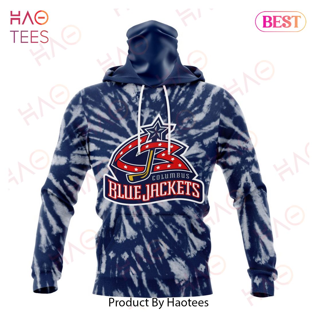 NHL Columbus Blue Jackets Special Retro Vintage Tie - Dye Hoodie NHL Columbus Blue Jackets Special Retro Vintage Tie - Dye Hoodie