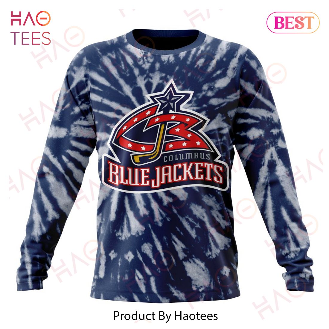NHL Columbus Blue Jackets Special Retro Vintage Tie - Dye Hoodie NHL Columbus Blue Jackets Special Retro Vintage Tie - Dye Hoodie