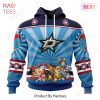 NHL Columbus Blue Jackets Specialized Kits For The Grateful Dead Hoodie
