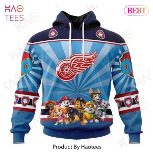NHL Detroit Red Wings Special Paw Patrol Kits Hoodie