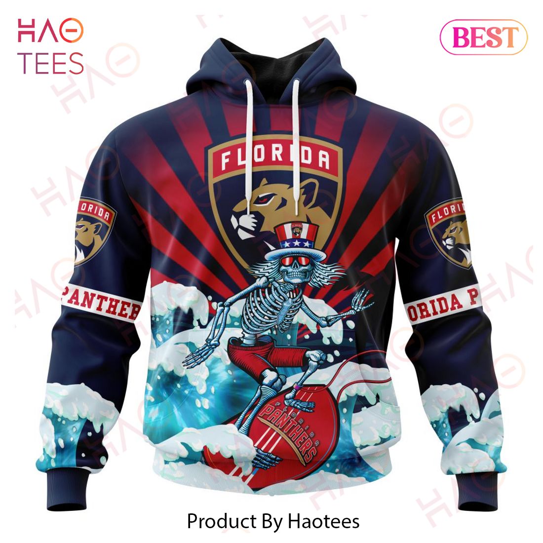 NHL Florida Panthers Specialized Kits For The Grateful Dead Hoodie