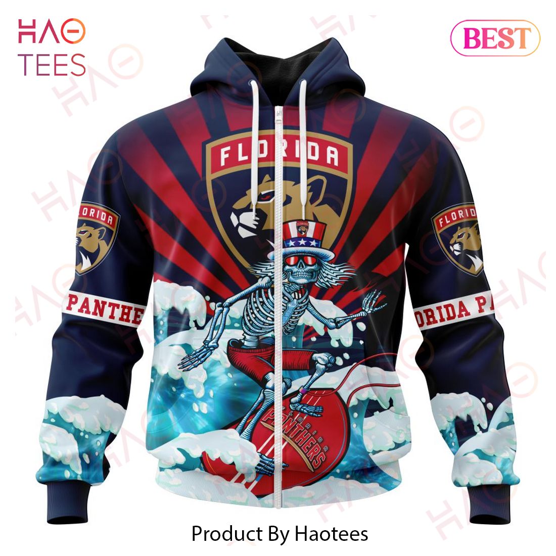 NHL Florida Panthers Specialized Kits For The Grateful Dead Hoodie NHL Florida Panthers Specialized Kits For The Grateful Dead Hoodie