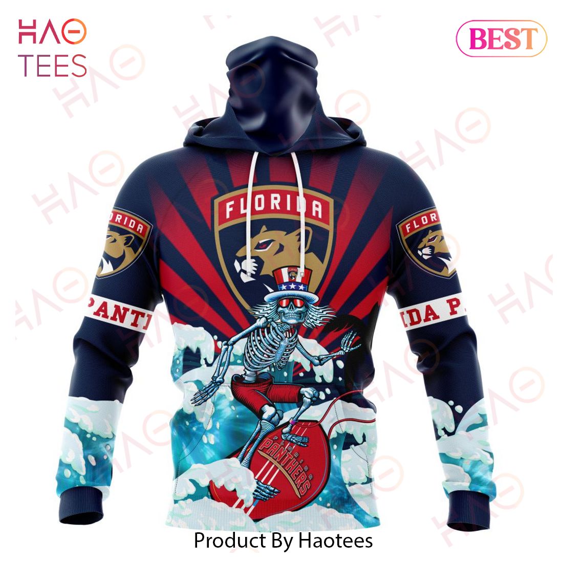 NHL Florida Panthers Specialized Kits For The Grateful Dead Hoodie NHL Florida Panthers Specialized Kits For The Grateful Dead Hoodie