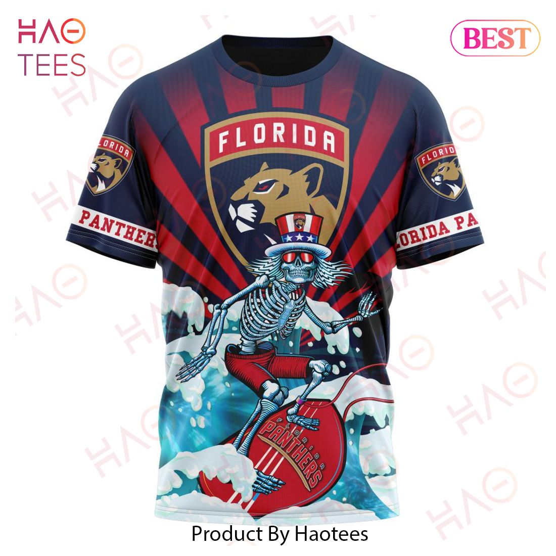 NHL Florida Panthers Specialized Kits For The Grateful Dead Hoodie NHL Florida Panthers Specialized Kits For The Grateful Dead Hoodie