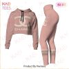 Chanel Black Mix Logo Crop Hoodie And Legging Limited Edition