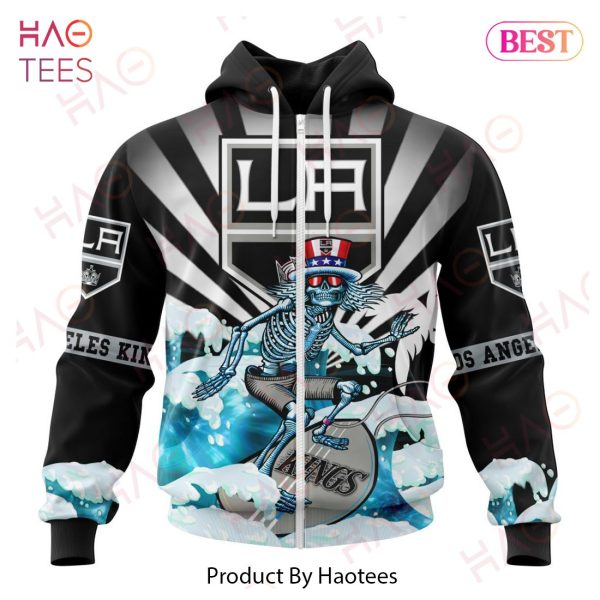 NHL Los Angeles Kings Specialized Kits For The Grateful Dead Hoodie