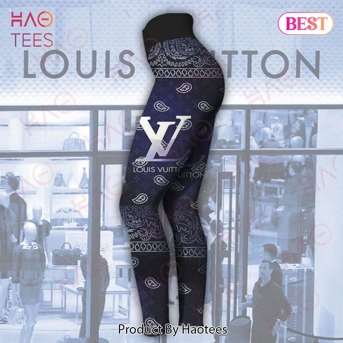 Louis Vuitton Black Mix Violet Crop Hoodie And Legging Limited Edition