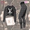 Louis Vuitton Full Red Color Crop Hoodie And Legging Limited Edition