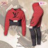 Louis Vuitton Violet Color Crop Hoodie And Legging Limited Edition