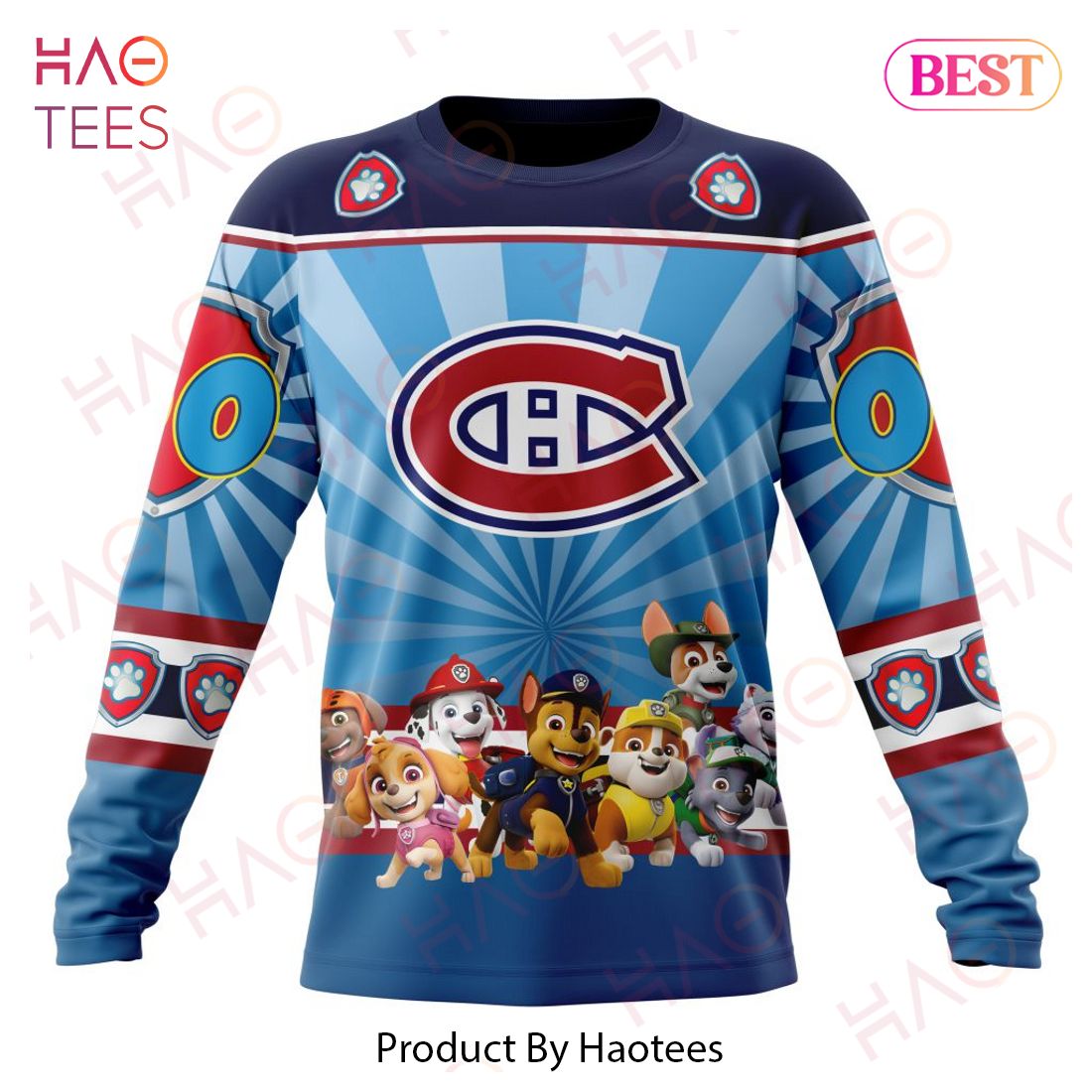 NHL Montreal Canadiens Special Paw Patrol Kits Hoodie NHL Montreal Canadiens Special Paw Patrol Kits Hoodie