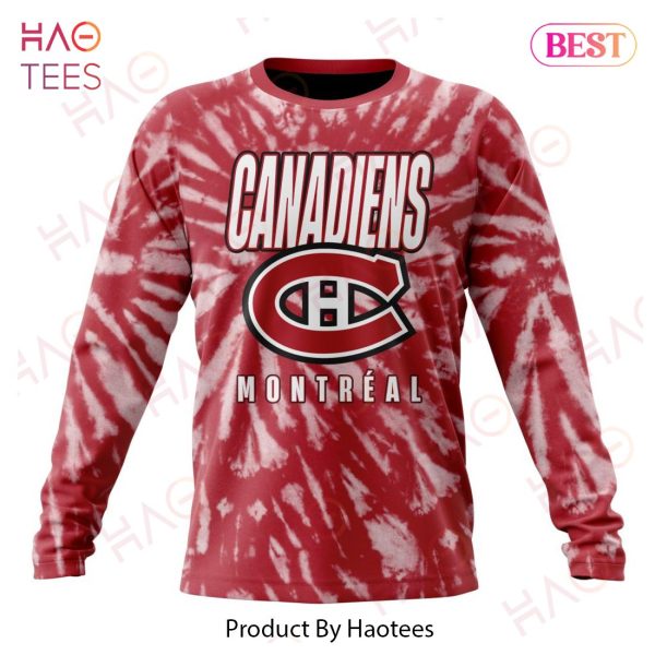 NHL Montreal Canadiens Special Retro Vintage Tie – Dye Hoodie