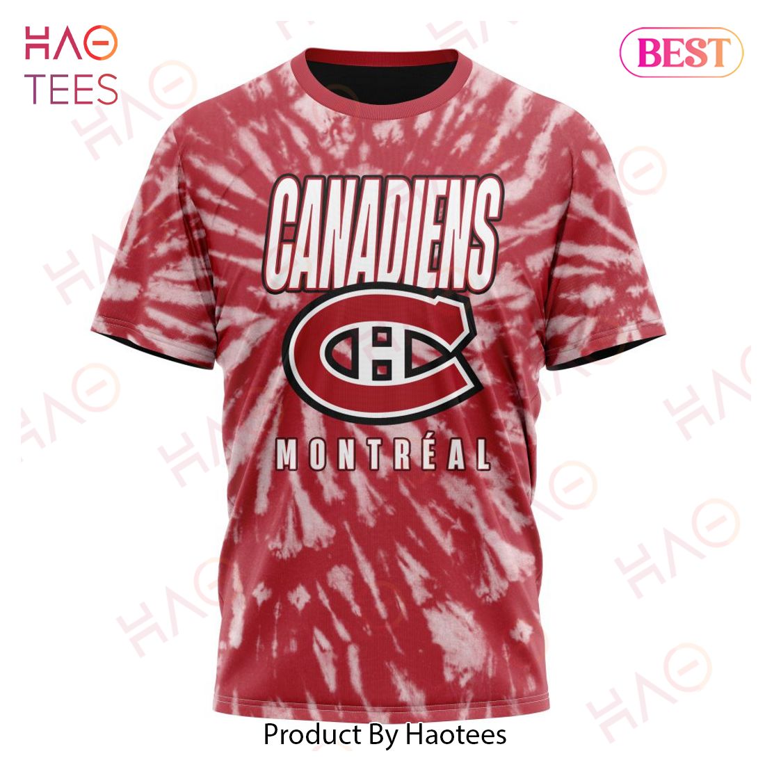 NHL Montreal Canadiens Special Retro Vintage Tie - Dye Hoodie