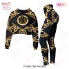 Versace Beige Mix Color Crop Hoodie And Legging Limited Edition