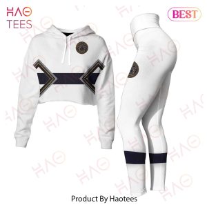 Versace White Mix Color Crop Hoodie And Legging Limited Edition