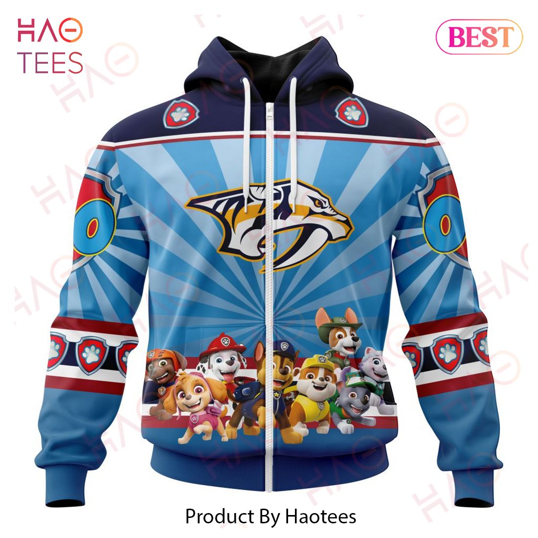 NHL Nashville Predators Special Paw Patrol Kits Hoodie NHL Nashville Predators Special Paw Patrol Kits Hoodie